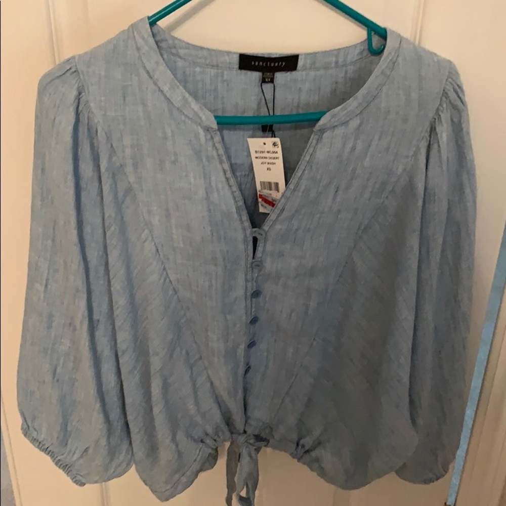 Sanctuary chambray top